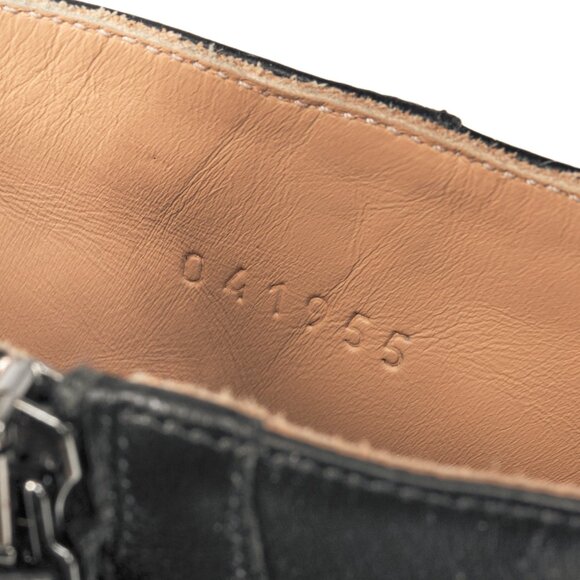 Chloe Susanna Black Studded Buckle Biker Ankle Boots - Picture 12 of 12